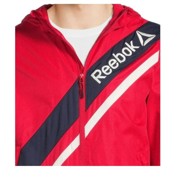 Just in  | Rare Retro NWT Men’s Red Reebok Windbreaker Size XL - Picture 6 of 7